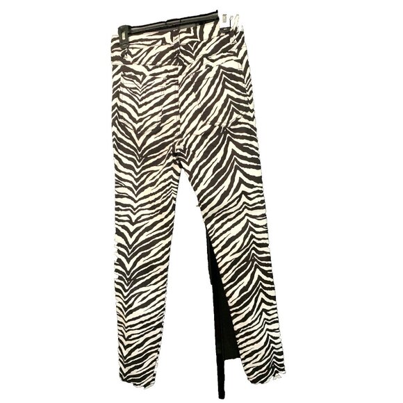 TRIPP EMO GOTH PUNK ROCK STAR WHITE BLACK ZEBRA PRINTED JEAN PANTS SEXY NEW Tags - Picture 8 of 8